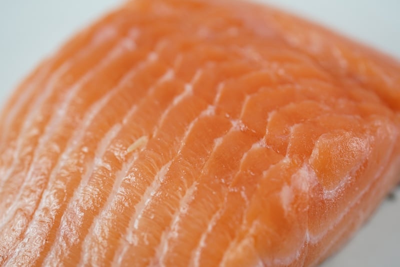 Cooked salmon dish